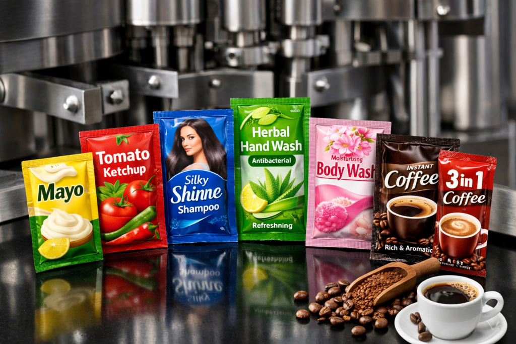 Multi Track Sachet Pouch Packaging Machine